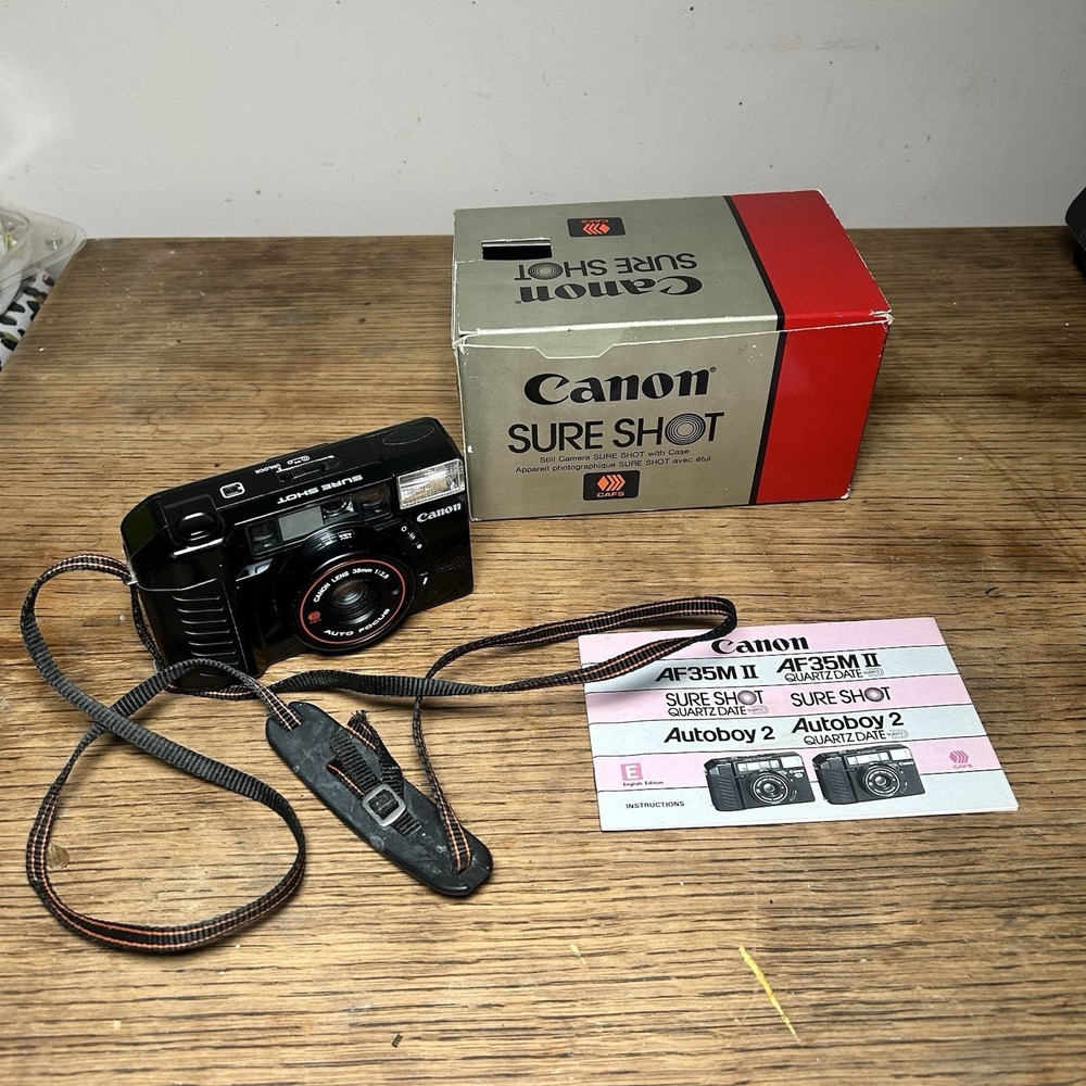 VTG Canon Sure Shot Autofocus Film Camera 38mm 1:2.8 READ
